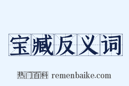 宝臧反义词是什么意思的图片